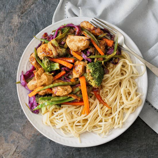 Chutney chicken stir fry