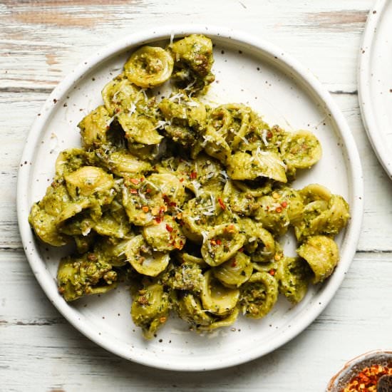 Broccolini Pesto Orecchiette