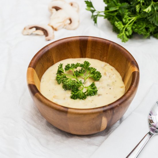 Vegan Cream of Mushroom Soup