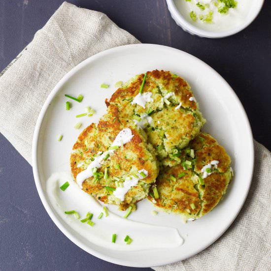 Cauliflower and Zucchini fritters