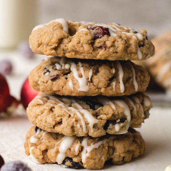 Cranberry oatmeal cookies