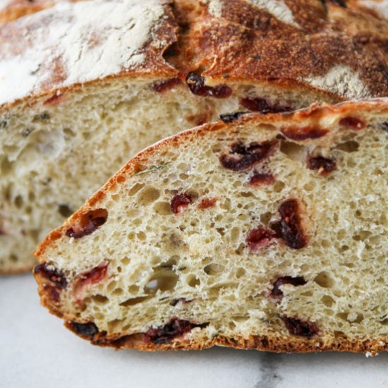 Cranberry and Rosemary Bread