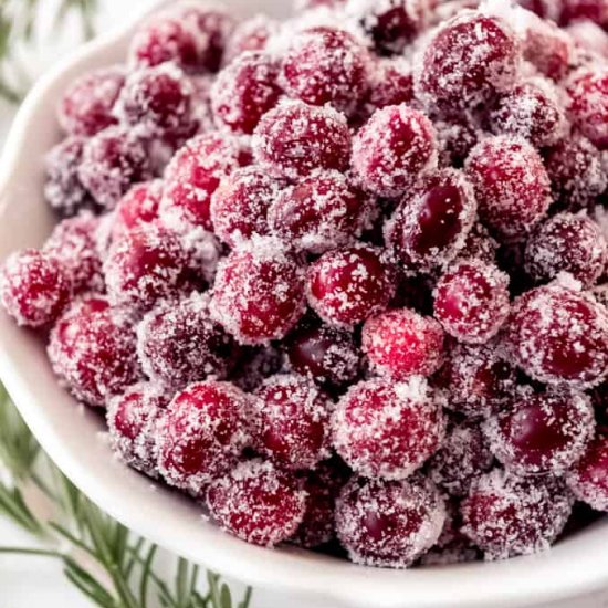 EASY FESTIVE SUGARED CRANBERRIES