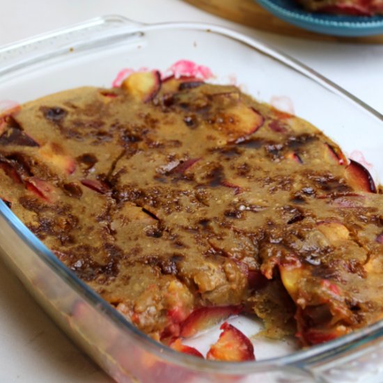 Brown Sugar Plum Clafoutis (vegan)