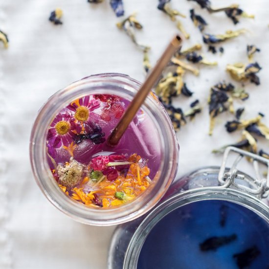 Butterfly Pea Flower Gin Mule