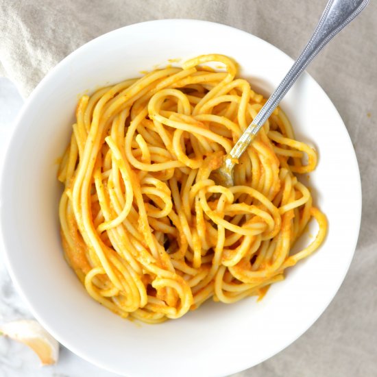 Vegan Pumpkin Spaghetti