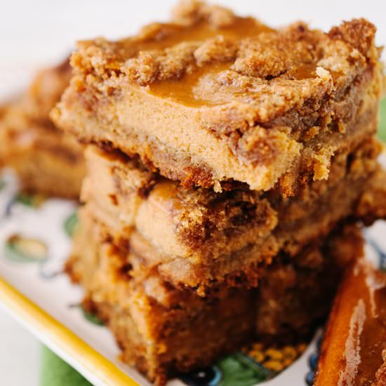 Pumpkin Cream Crumble Bars