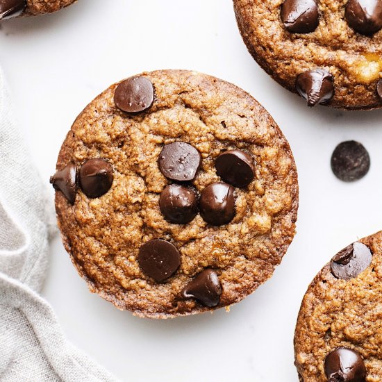 Oatmeal Vegan Banana Muffins