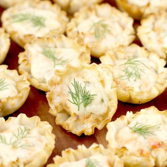 Smoked Salmon Appetizer Mini Tarts