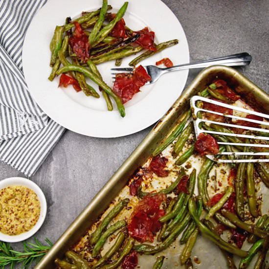 Crispy Green Beans with Prosciutto