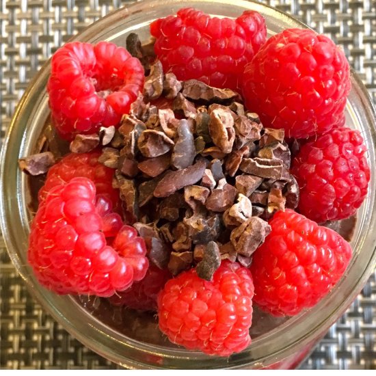 Chocolate Hazelnut Raspberry Oats