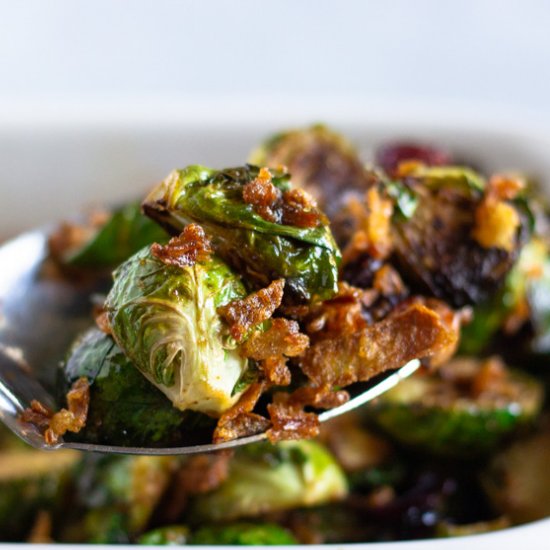 Maple Cranberry Brussel Sprouts