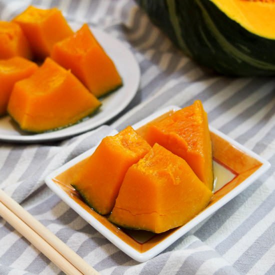 Kabocha no nimono (simmered squash)