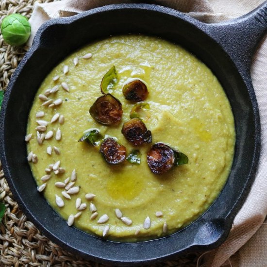 Brussel Sprouts and Leek Soup