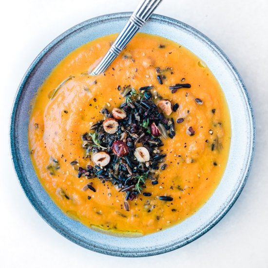 Wild Rice and Carrot Soup