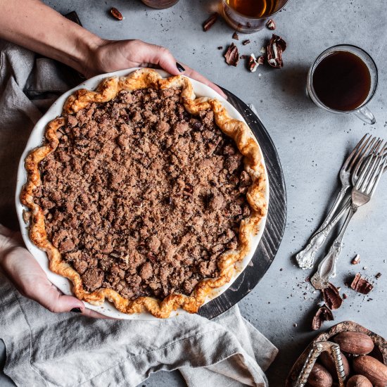 Pear Pie With Pecan Cinnamon Streusel