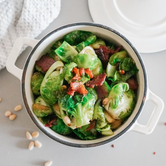 Maple Bacon Brussel Sprouts