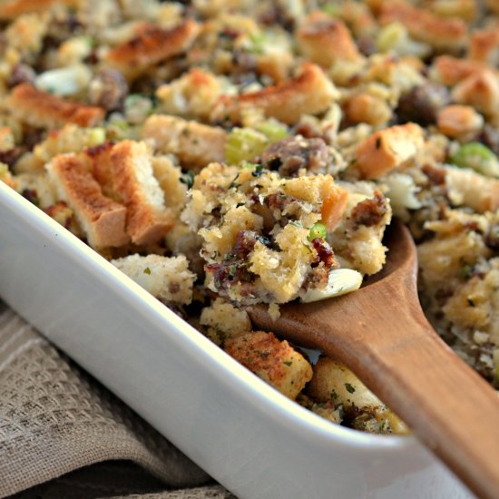 Sausage Stuffing with Fresh Herbs