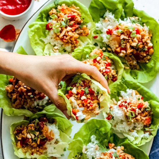 Easy Chicken Lettuce Wraps!