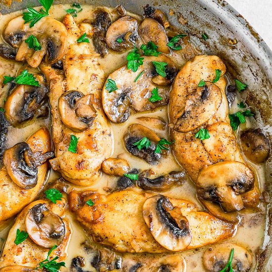 Easy Chicken Marsala!