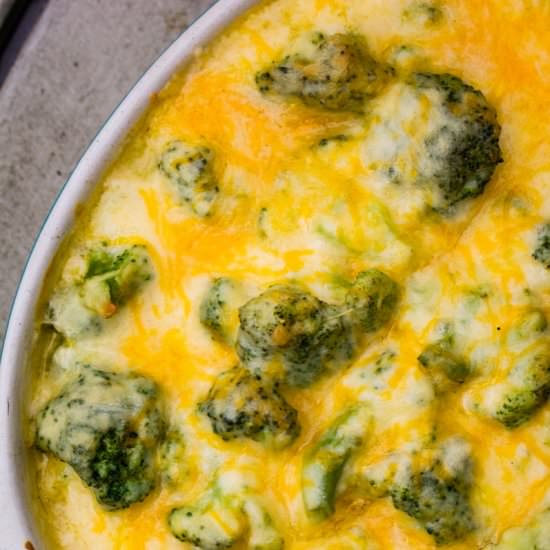 Traeger Cheesy Broccoli Au Gratin