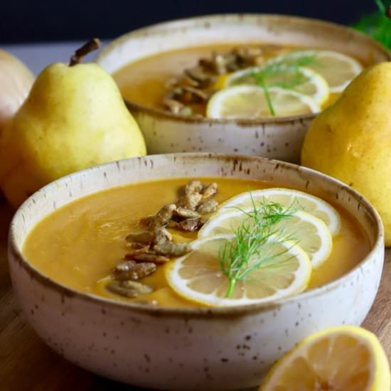 Butternut Squash and Pear Soup