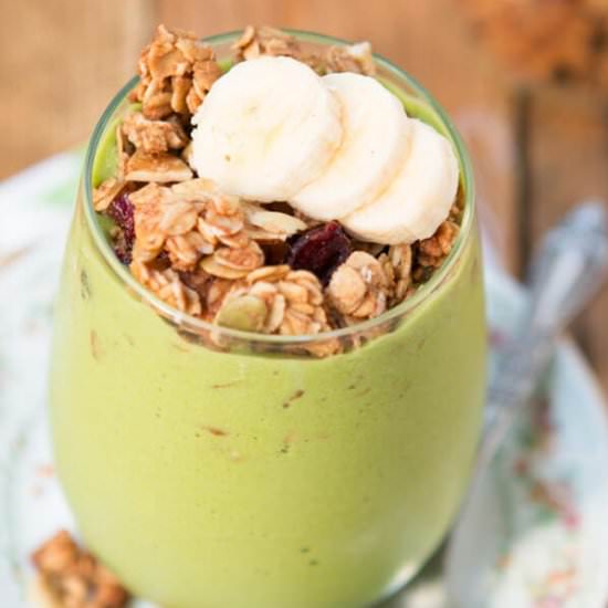 Green Smoothie Granola Parfait