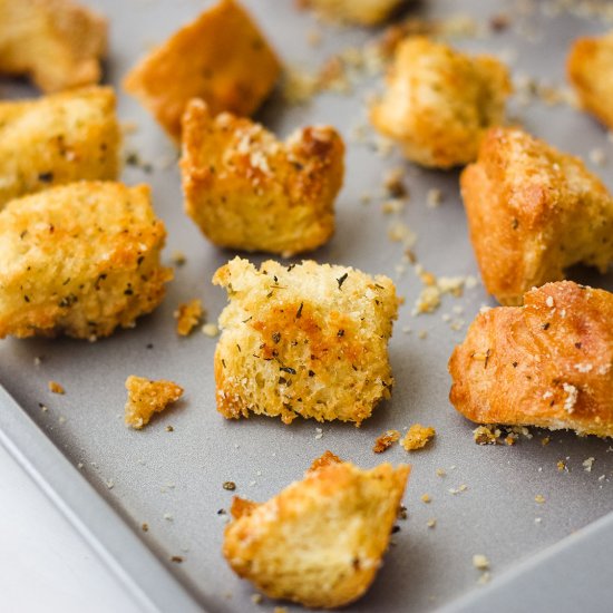 Toaster Oven Croutons