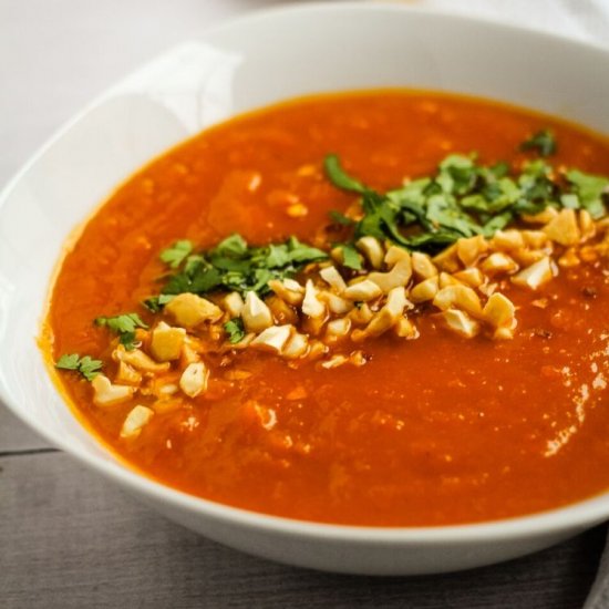 Sweet Potato and Red Pepper Soup