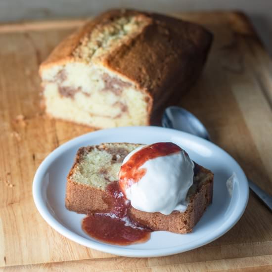 Strawberry Swirl Pound Cake