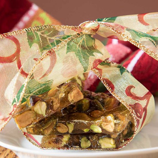 Holiday Pistachio Brittle