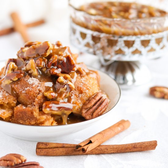 Sweet Potato Praline Bread Pudding