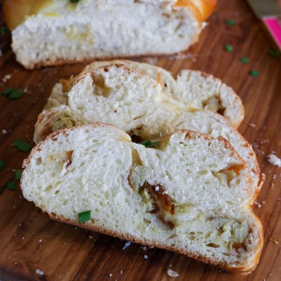 Latkes Stuffed Challah