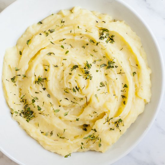 Vegan Mashed Potatoes with Celeriac