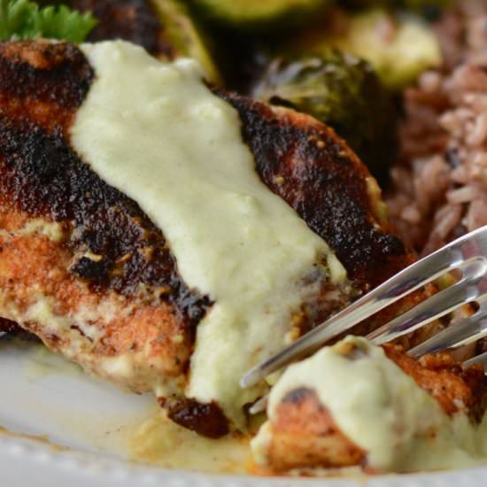 Blackened Chicken & Avocado Crema