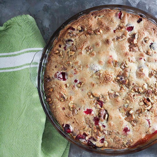 Nantucket walnut cranberry pie