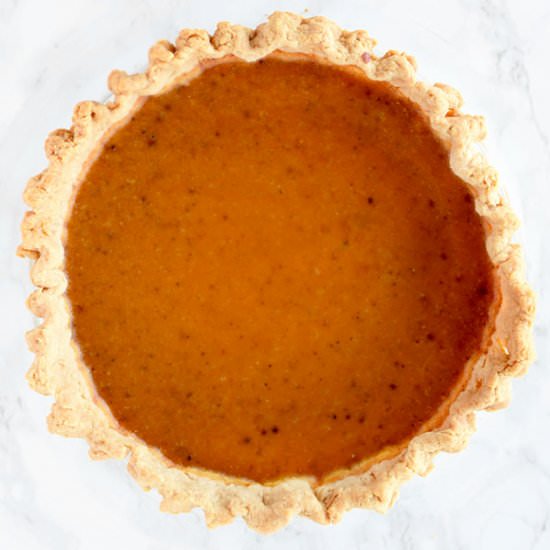 BUTTERNUT SQUASH PIE  – Dairy Free