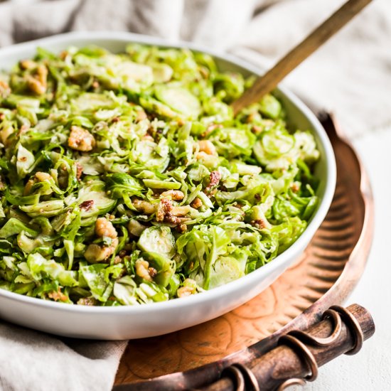 Shredded Brussels Sprouts Salad