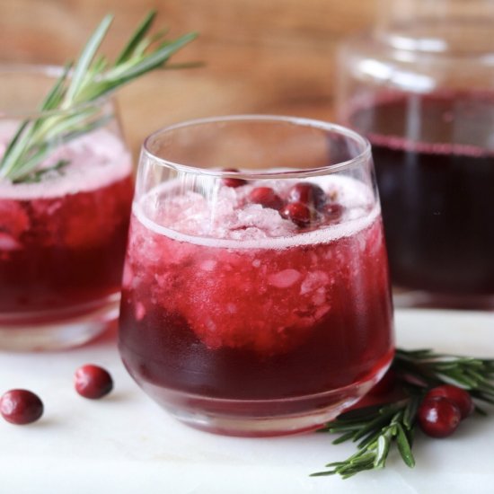 Holiday Cranberry Mocktail