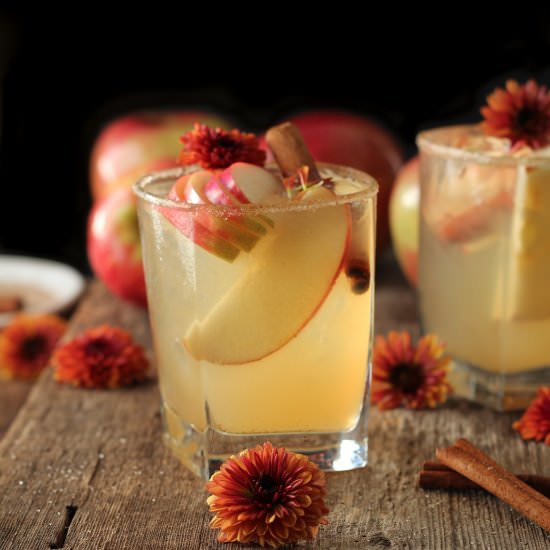 mulled apple cider mule