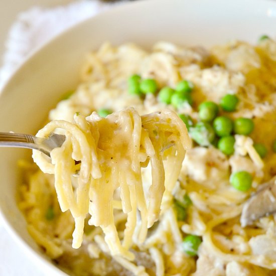 One Pot Turkey Tetrazzini