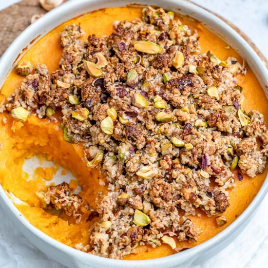 HEALTHY SWEET POTATO CASSEROLE