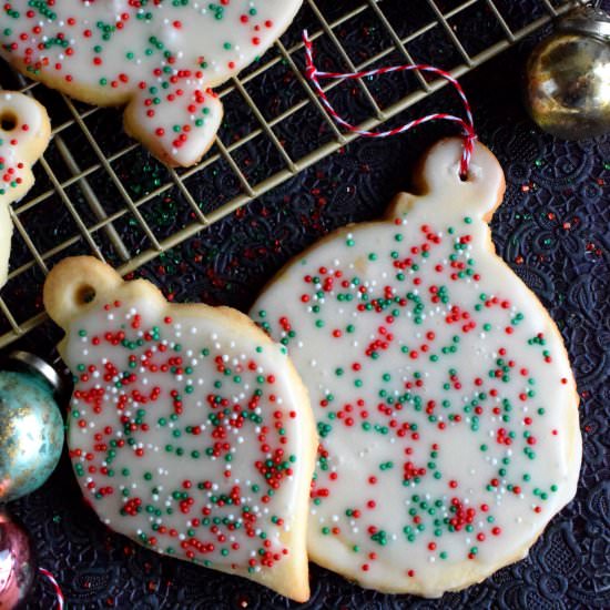 Christmas Tree Ornament Cookies