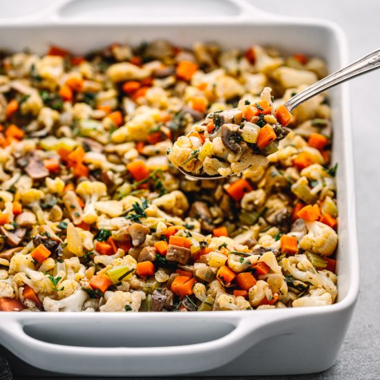 CAULIFLOWER STUFFING (LOW CARB)