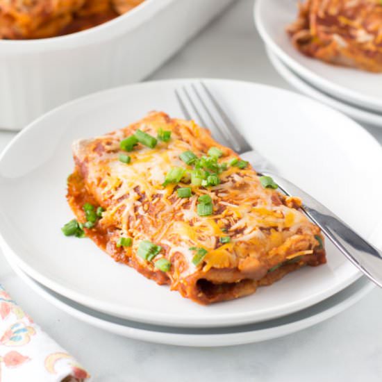 Healthy Leftover Turkey Enchiladas