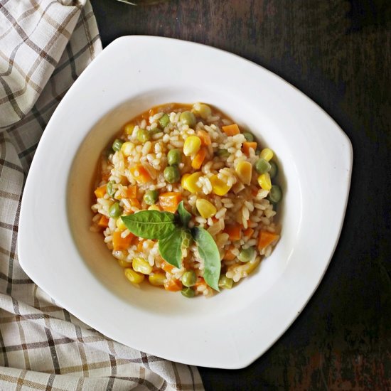 An Inspired Vegetable Risotto