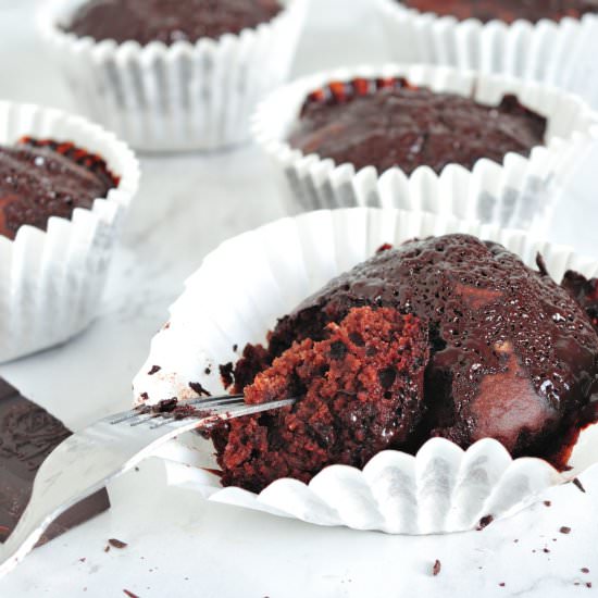 Fit double chocolate cupcakes