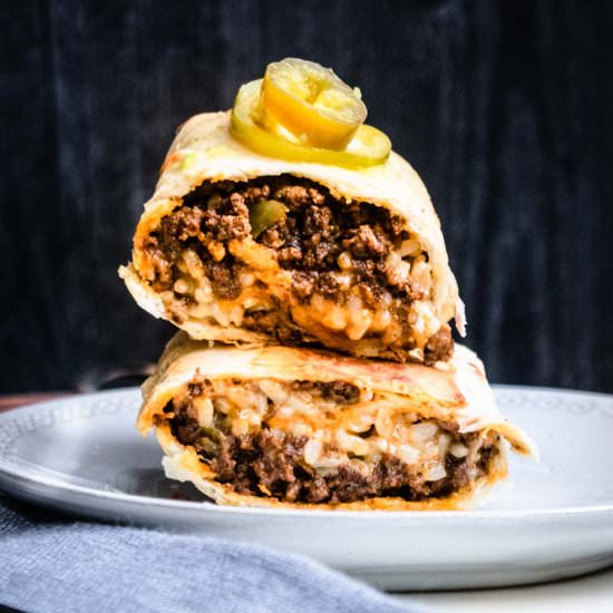 Crispy Beef Burritos