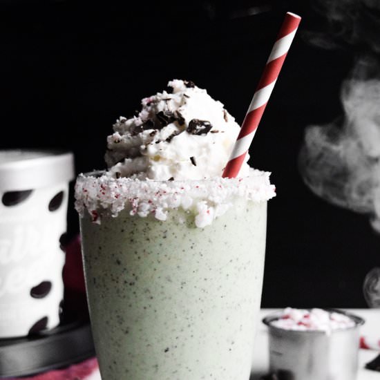 Vegan Mint Fudge Shake