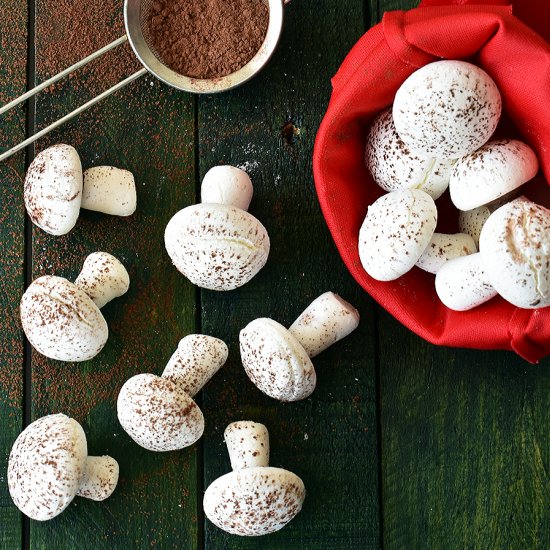 meringue mushrooms